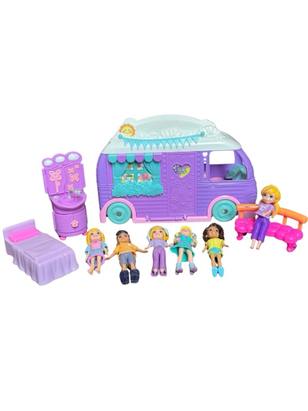 Polly Pocket Mobile Camper Playset Lot